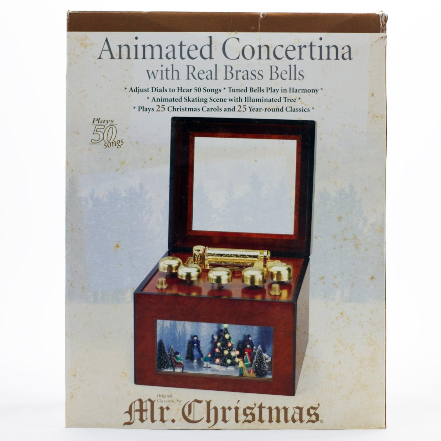 Gold Label Animated Concertina Music Box by MR. CHRISTMAS