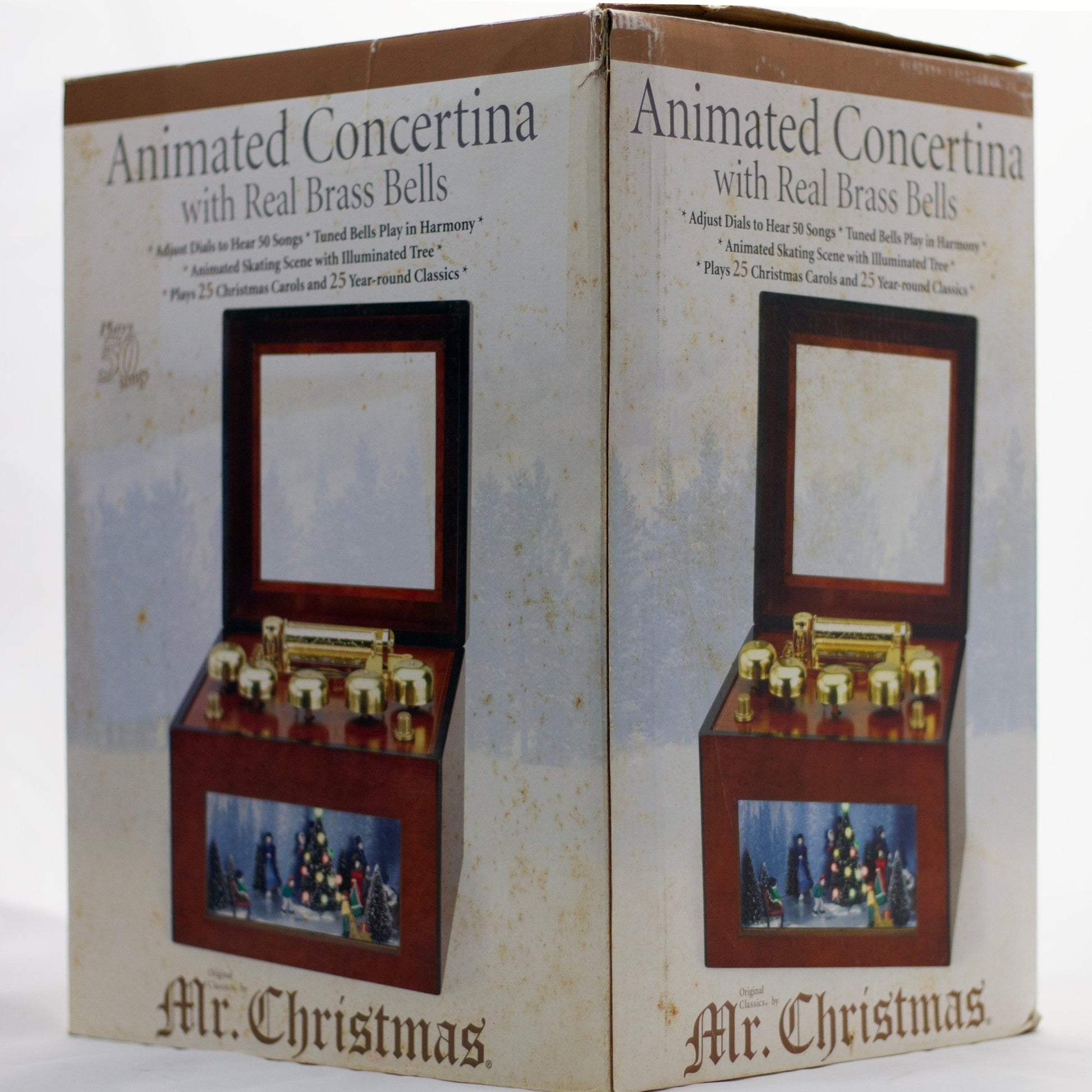 Gold Label Animated Concertina Music Box by MR. CHRISTMAS