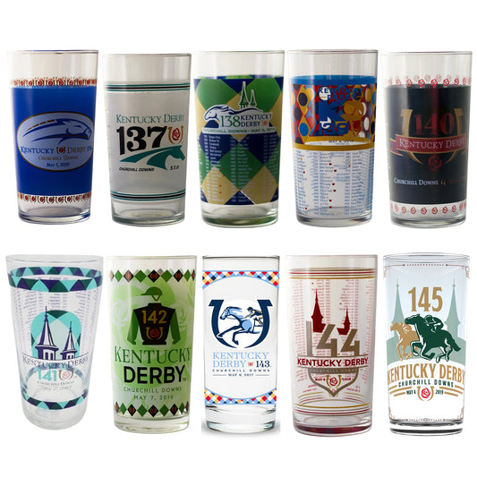 Kentucky Derby Mint Julep Glasses | 2010 - 2019 | Churchill Downs
