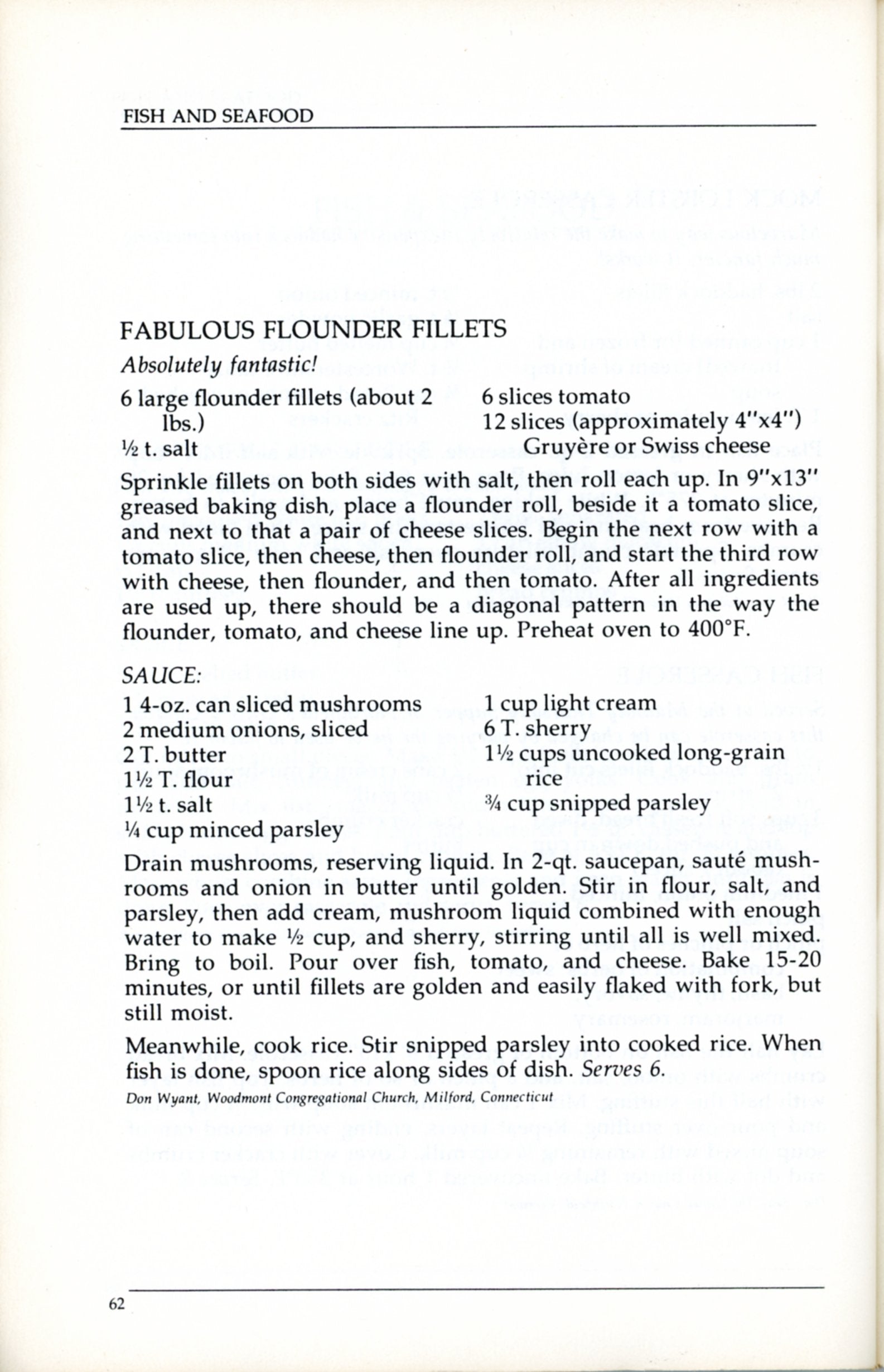 YANKEE'S MAIN DISH CHURCH SUPPER COOKBOOK Vintage Recipe Booklet Produced by Yankee Books ©1980