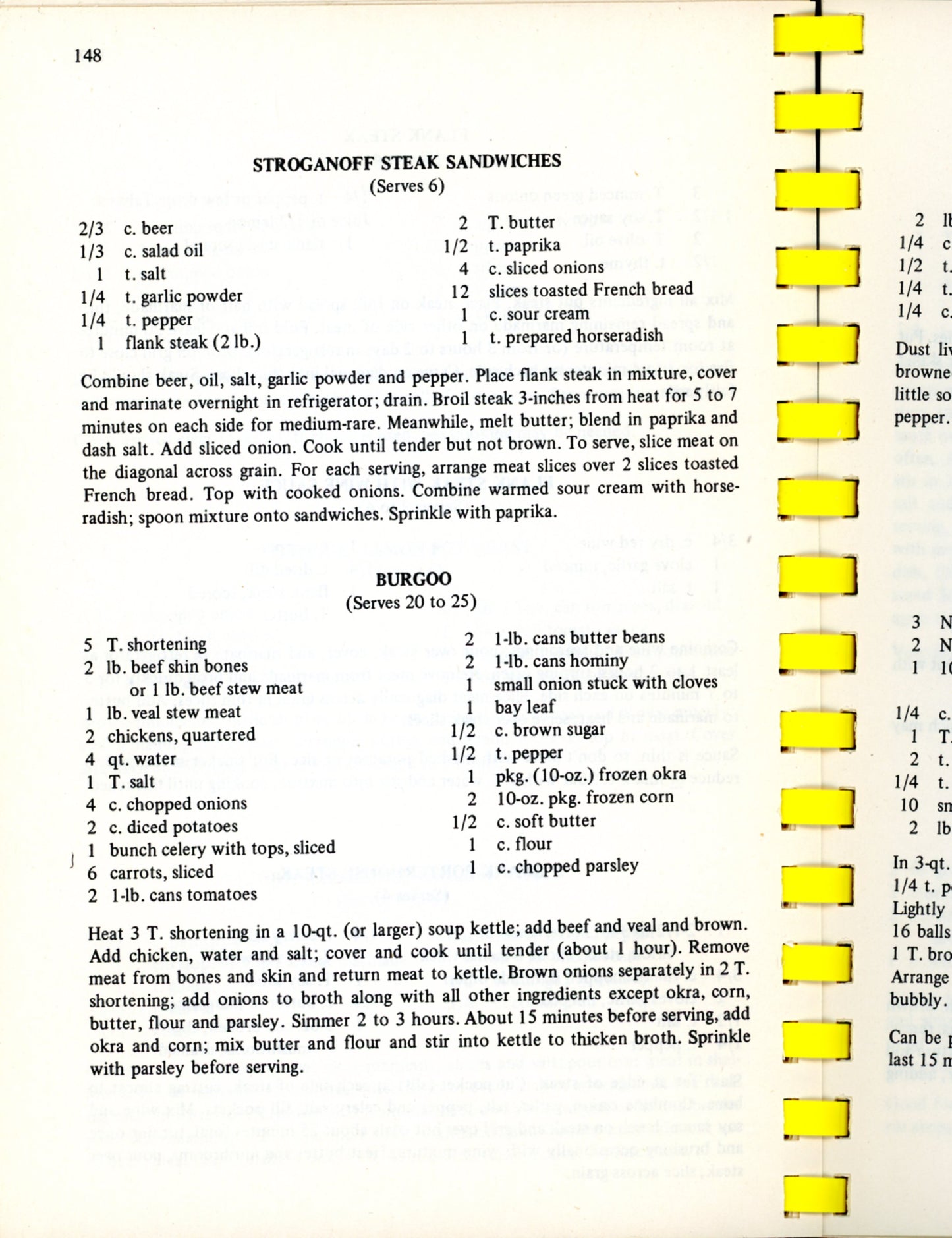 CINCINNATI CELEBRATES Cooking & Entertaining | Junior League of Cincinnati ©1974 1980 Burgoo Recipe