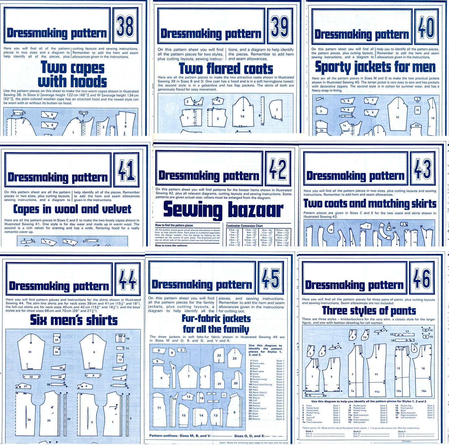Phoebus Publishing DRESSMAKING PATTERNS Set of 80 Uncut 38 - 46