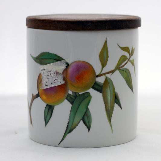 Evesham Gold Sugar Canister with Wood Lid