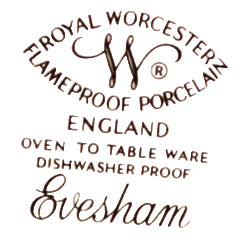 Evesham Gold Medium Sugar Canister Wood Lid Backstamp