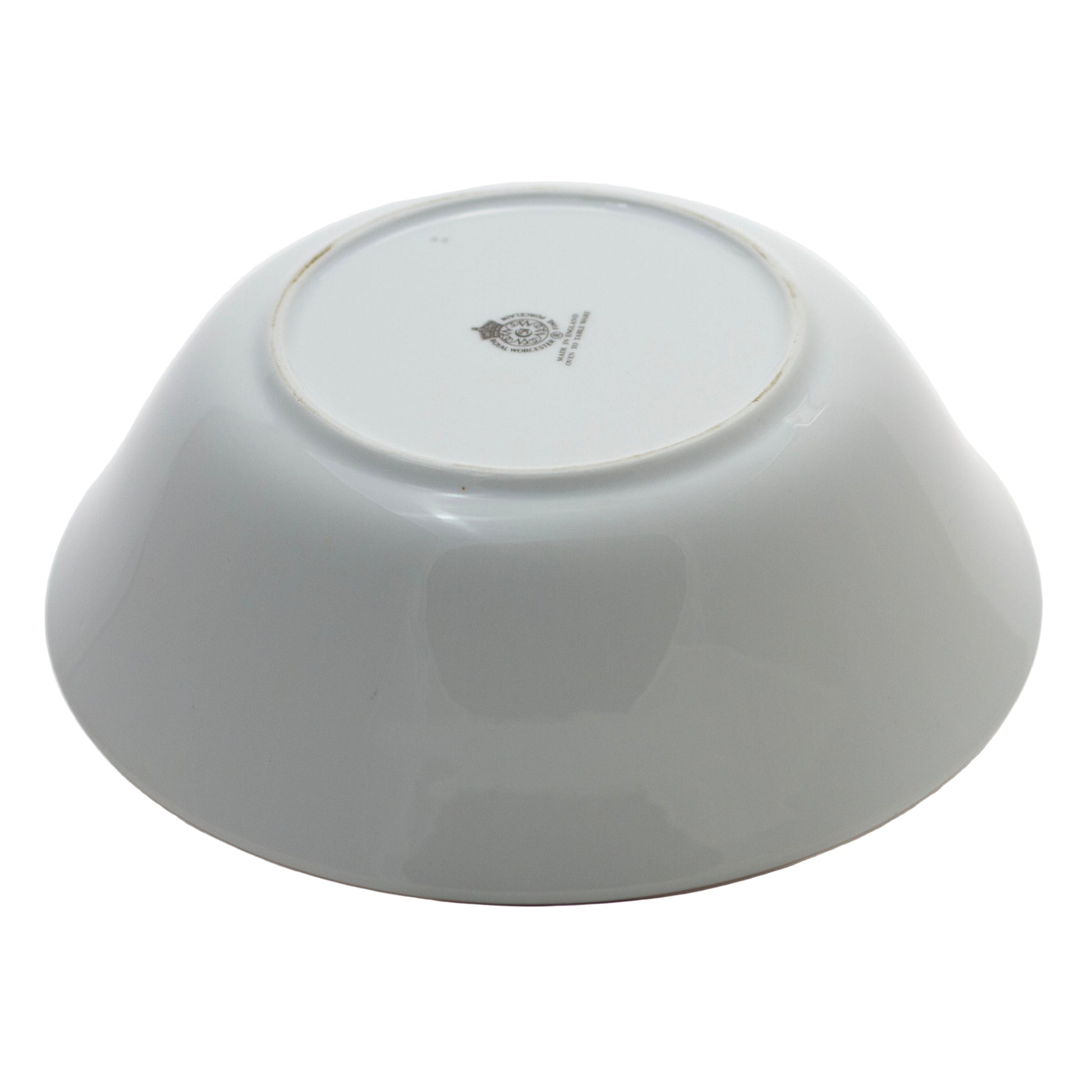 Royal Worcester Evesham Gold Porcelain 10" Salad Bowl with Fruit & Gold Trim