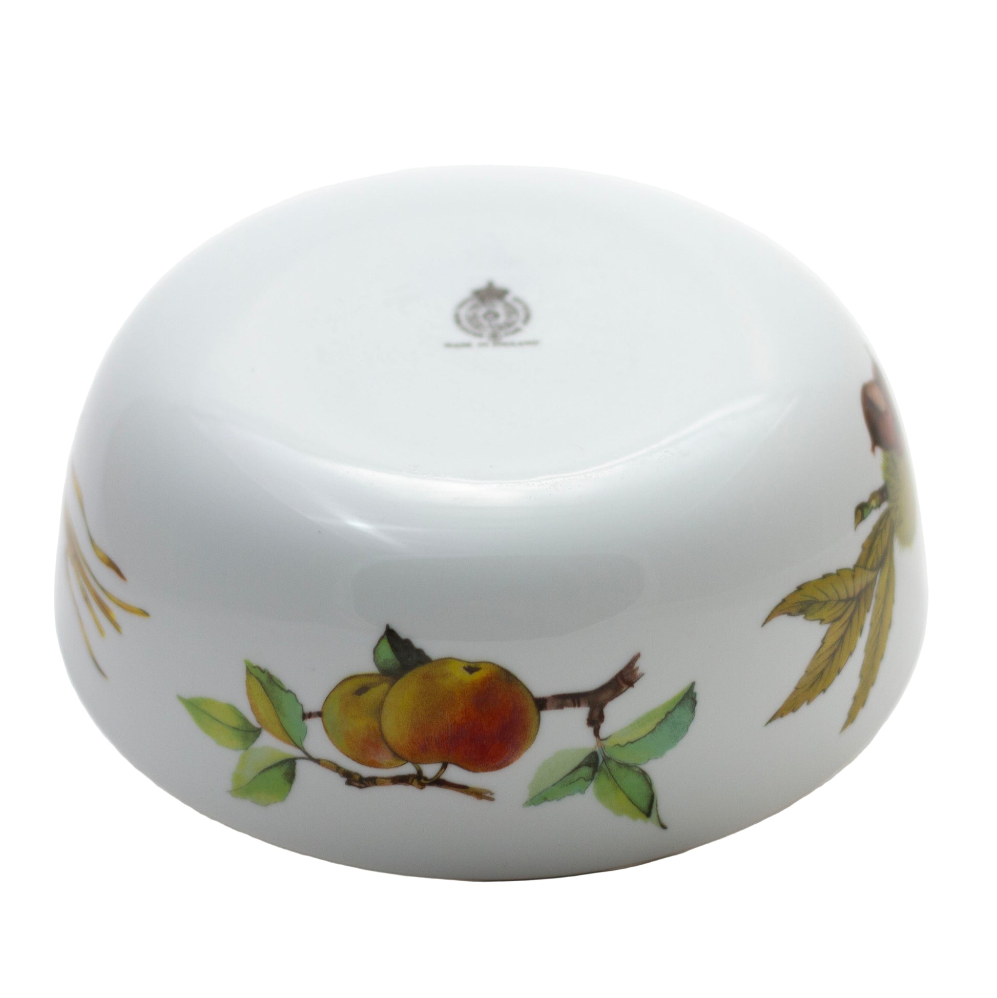 Royal Worcester Evesham Fruit Serving Bowl Hazelnuts and Wheat Backstamp