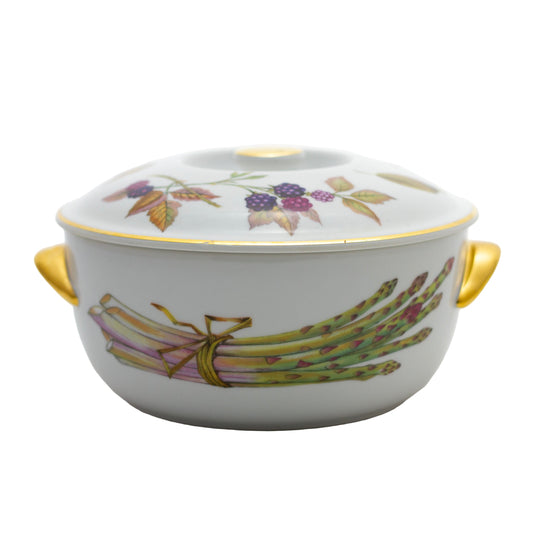 Royal Worcester Evesham Gold Round Covered Casserole 6 ⅝"