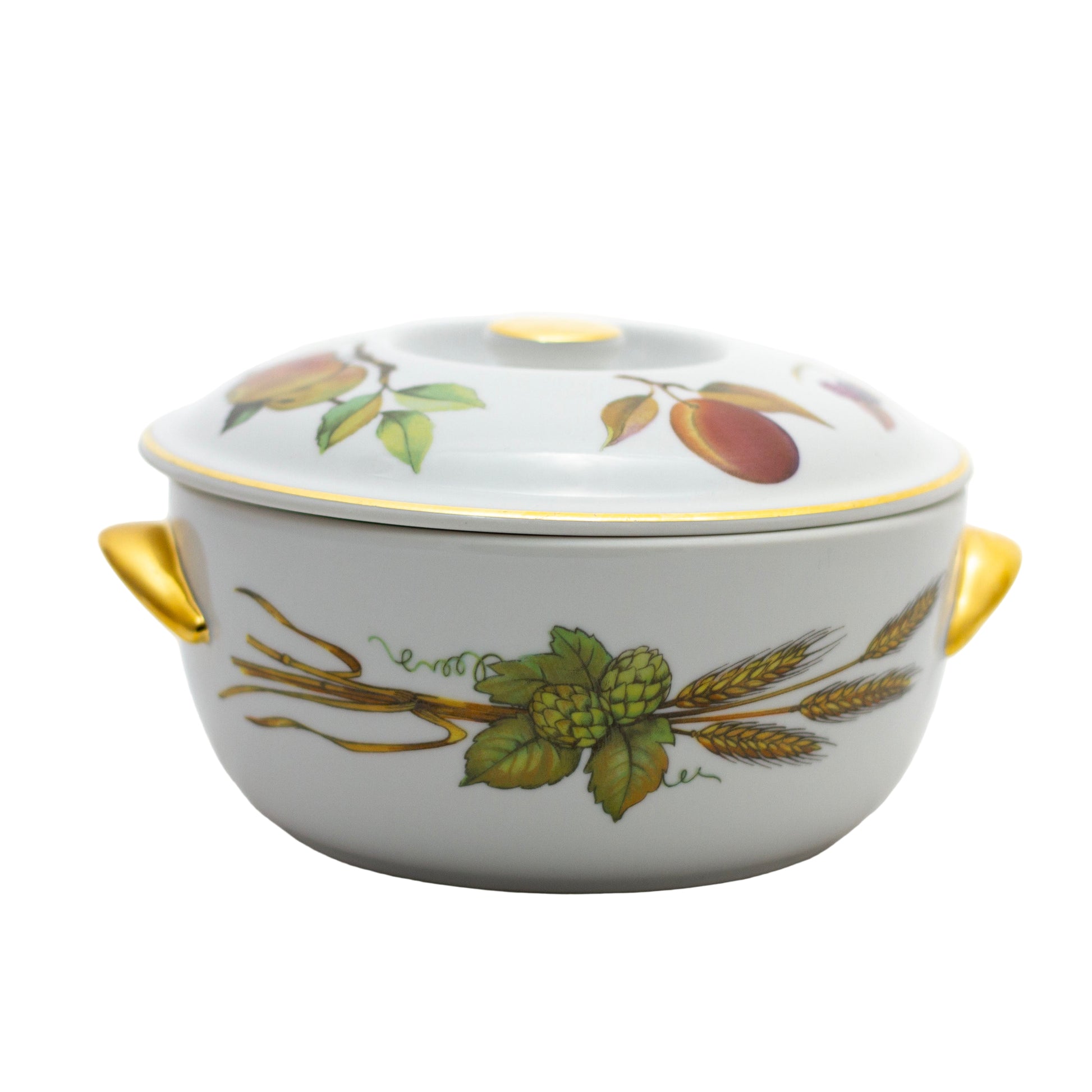Royal Worcester Evesham Gold Round Covered Casserole 6 ⅝" with Lid