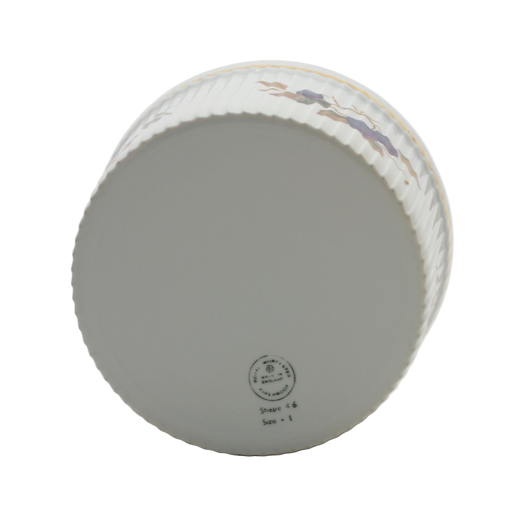 Royal Worcester Evesham Gold Soufflé Dish – Fine English Porcelain 6"