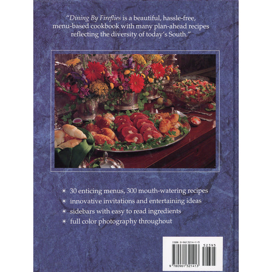 Dining by Fireflies – Junior League of Charlotte First Edition Hard Copy Back Cover