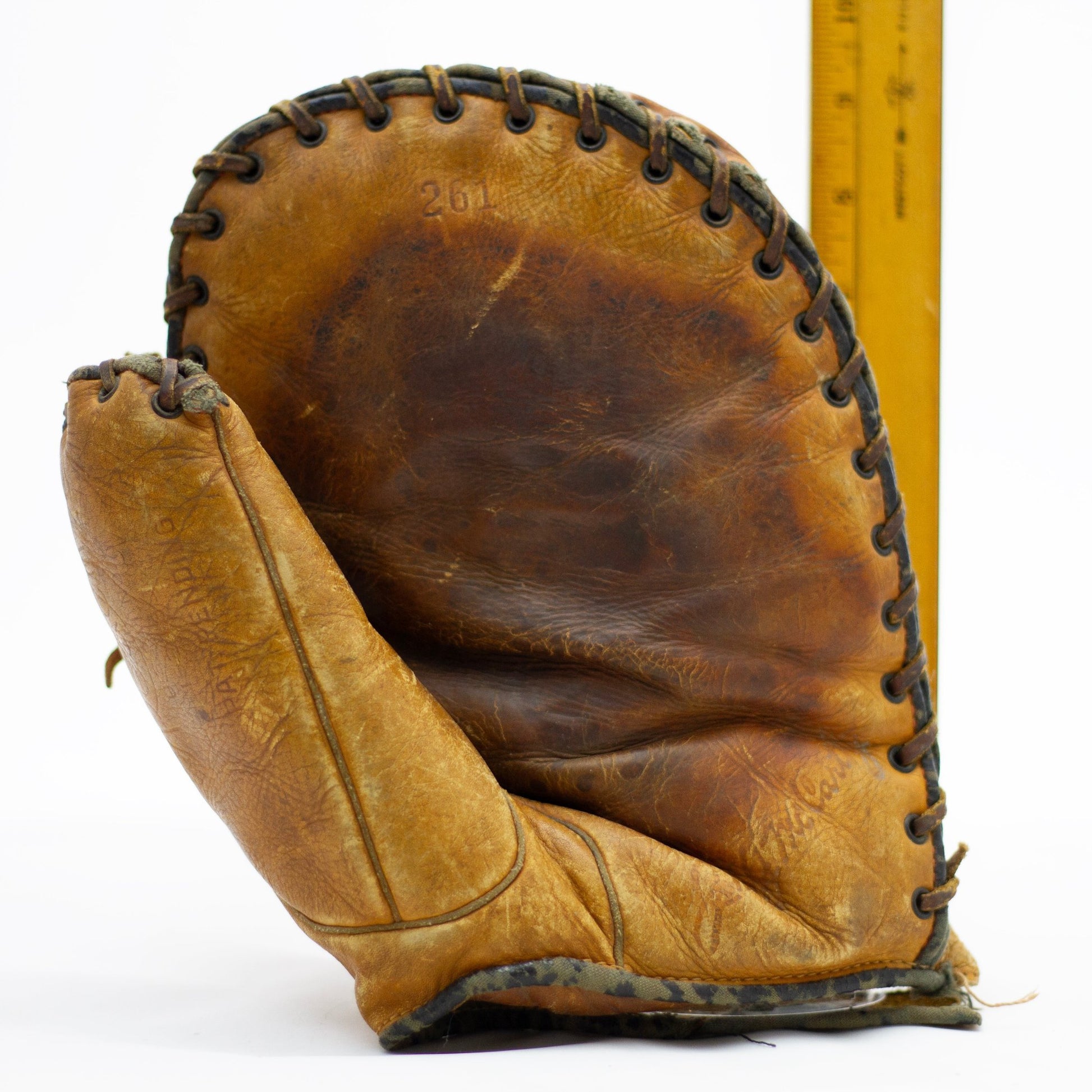 John J. McCarthy A.J. REACH Baseball Glove #261 Patent Pending Circa 1930s