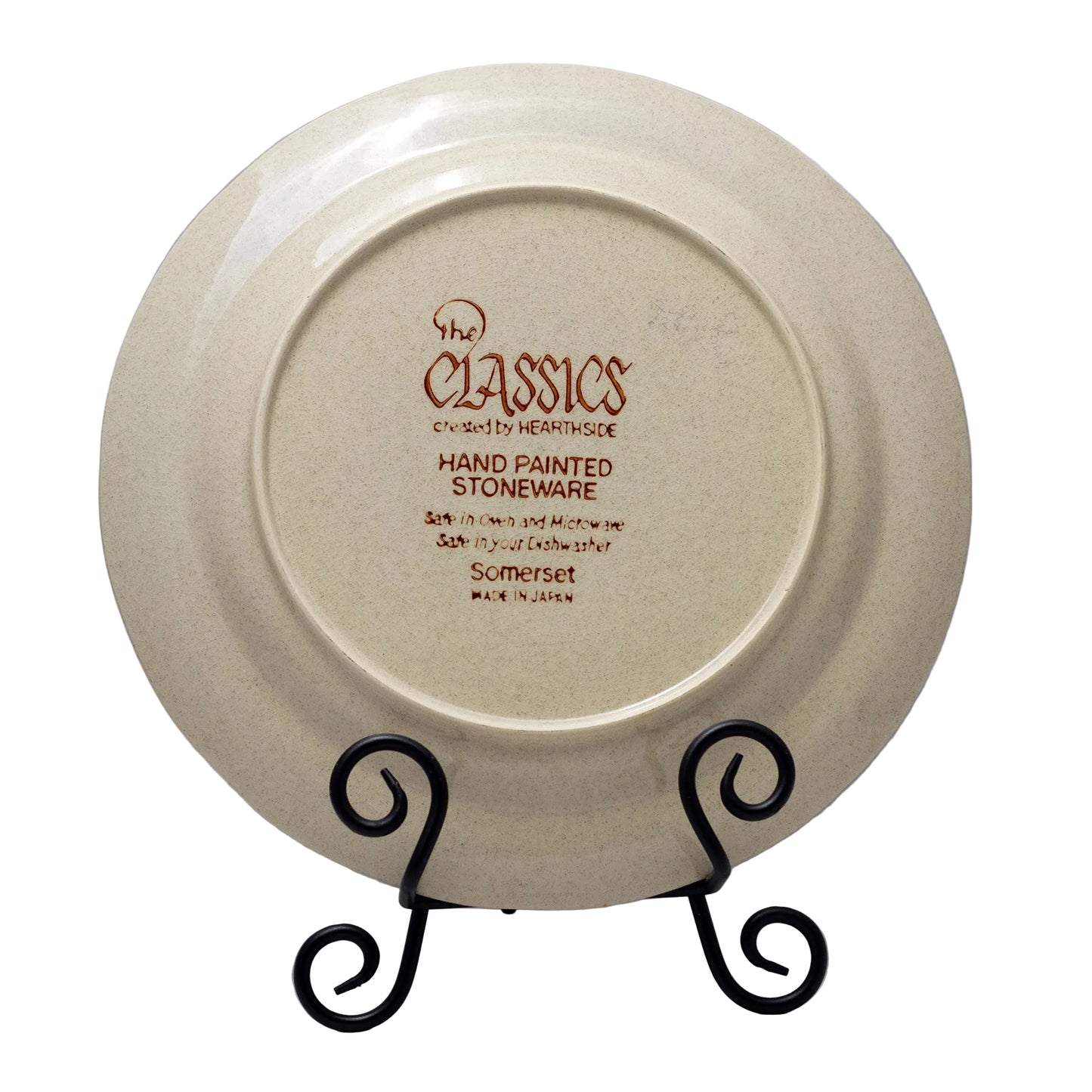 Hearthside Somerset Dinner Plate | Mid-Century Stoneware Japan Back with mark