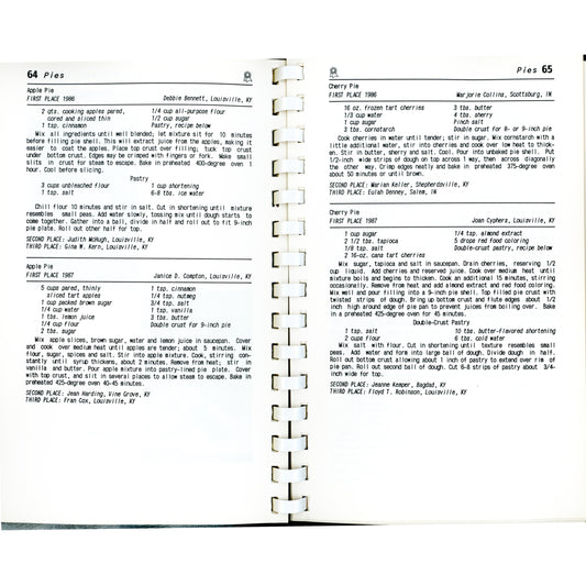 The Official 1986–1987 Kentucky State Fair Cookbook – Blue‑Ribbon Recipes (1988) Recipes 1
