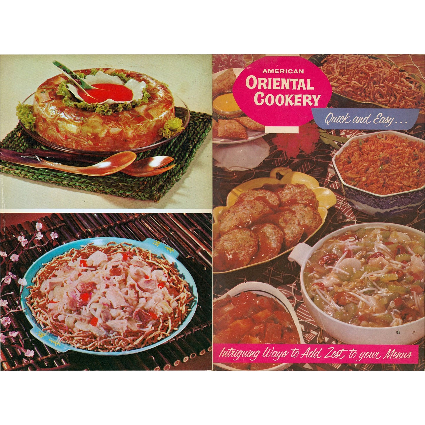 American Oriental Cookery (1962) Chun King & Mazola Recipe Booklet Cover Design Front and Back