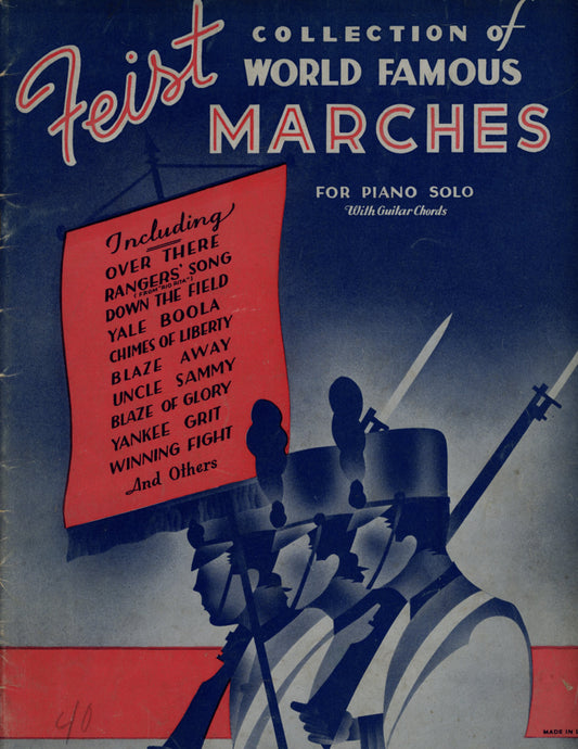 FEIST COLLECTION OF WORLD FAMOUS MARCHES Piano Sheet Music ©1936