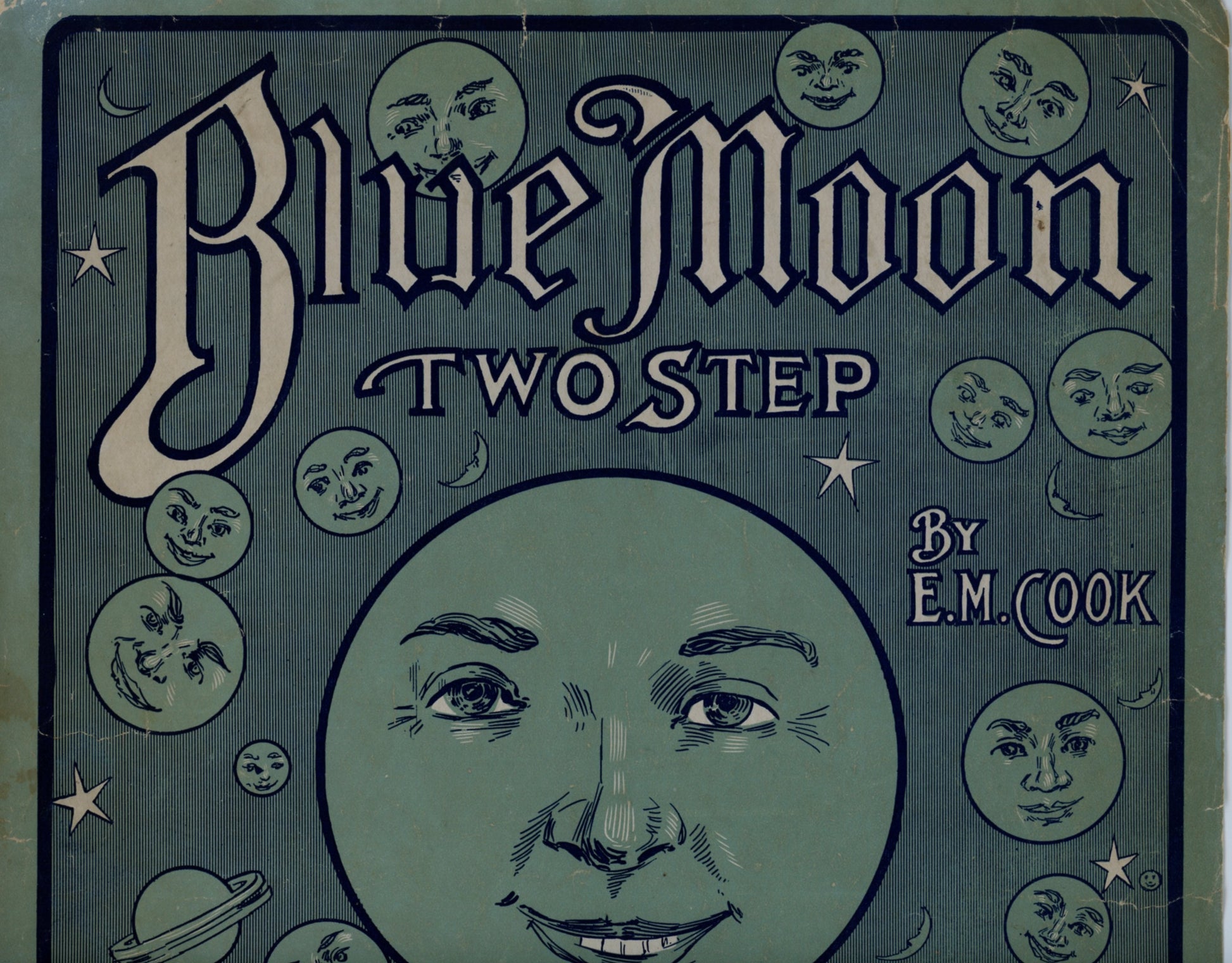 Blue Moon Two Step Ragtime Sheet Music Top