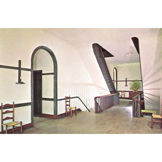 Shaker Village Pleasant Hill Second Story Hall Family Dwelling House Chrome Postcard