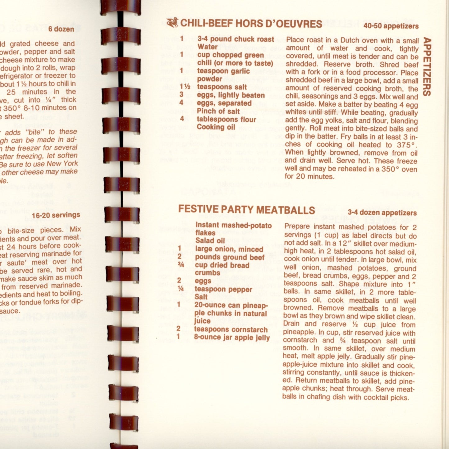 SIMPLY SIMPÁTICO | Junior League of Albuquerque ©1981 Hors D'Oeuvres Sample recipe