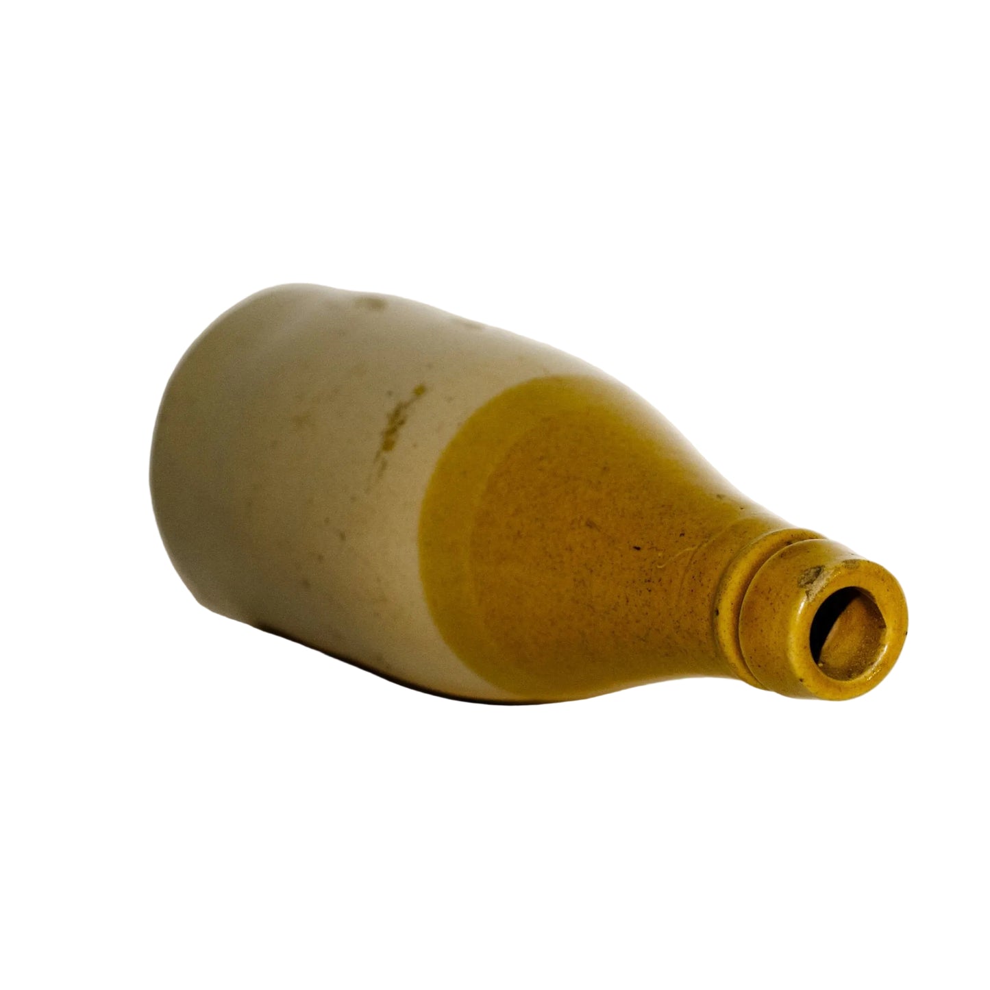 Antique Stoneware Two-Tone GINGER BEER Bottle