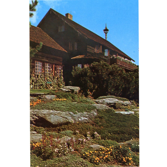 Trapp Family Lodge Stowe Vermont | Rock Gardens Vintage Chrome Postcard
