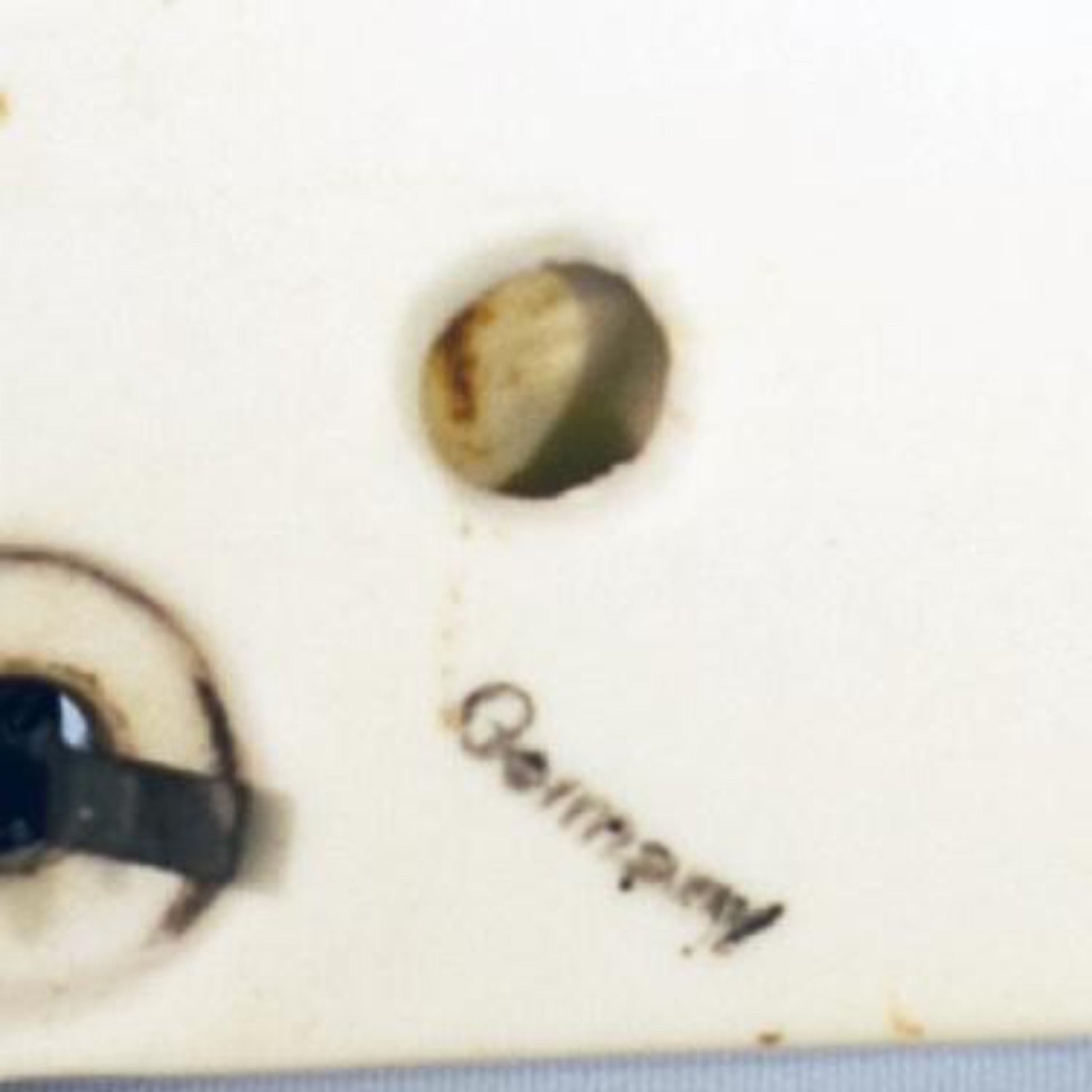 CERAMIC CHEF ON PLAQUE HANGING EGG TIMER Marked GERMANY Circa 1930s