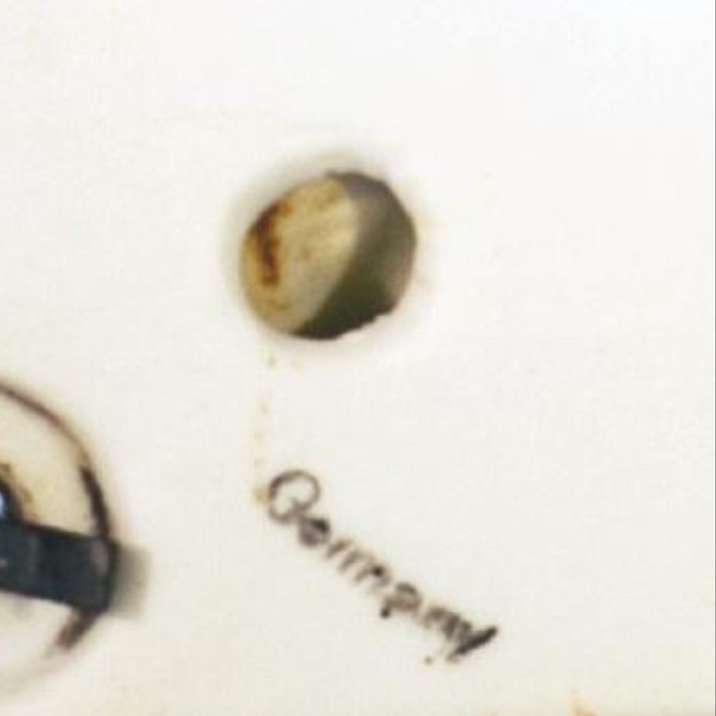 CERAMIC CHEF ON PLAQUE HANGING EGG TIMER Marked GERMANY Circa 1930s