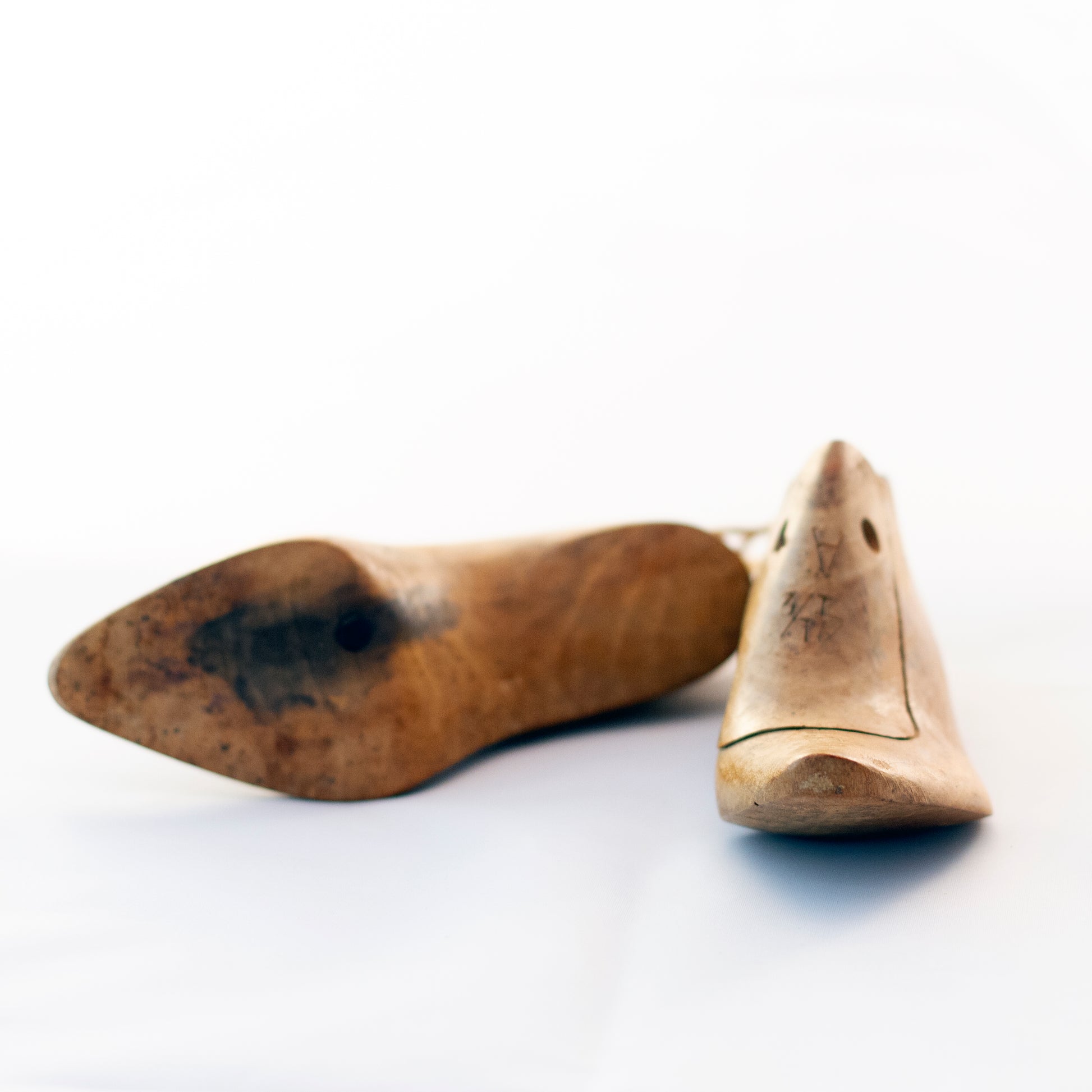 Edwardian Style KRENTLER BROTHERS WOOD SHOE LASTS Salesman Sample Circa 1900 - 1920