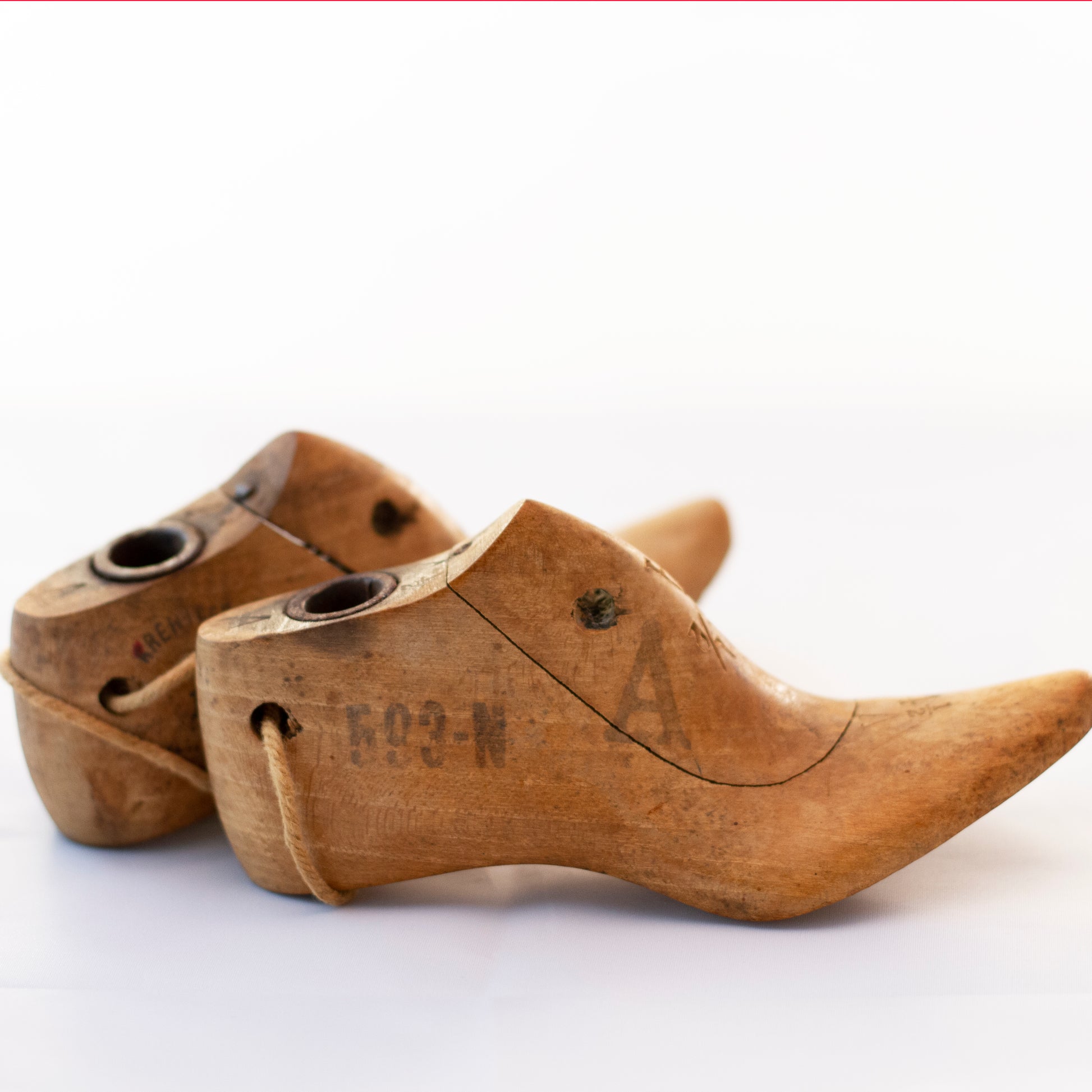 Edwardian Style KRENTLER BROTHERS WOOD SHOE LASTS Salesman Sample Circa 1900 - 1920