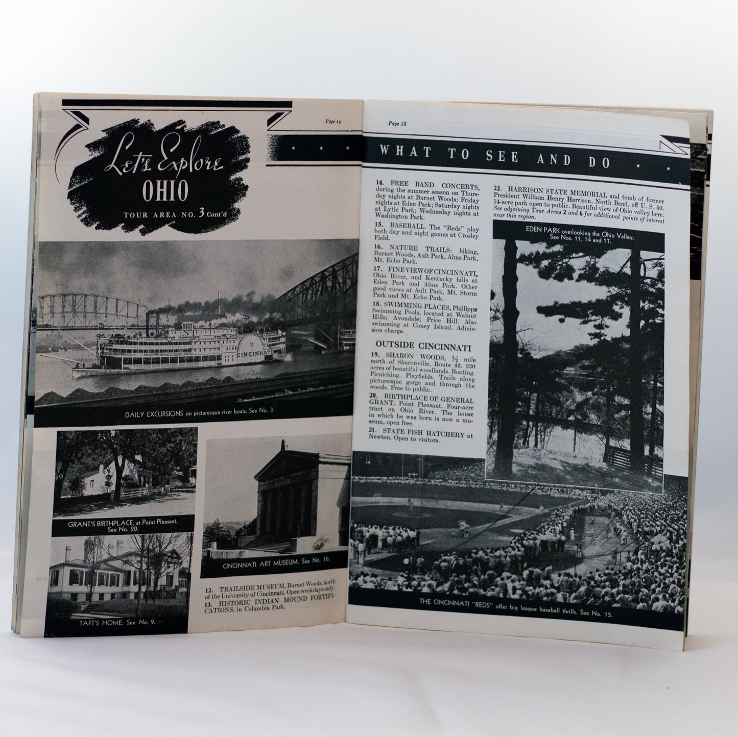 LET'S EXPLORE OHIO Travel Publication by The Standard Ohio Company Circa 1941