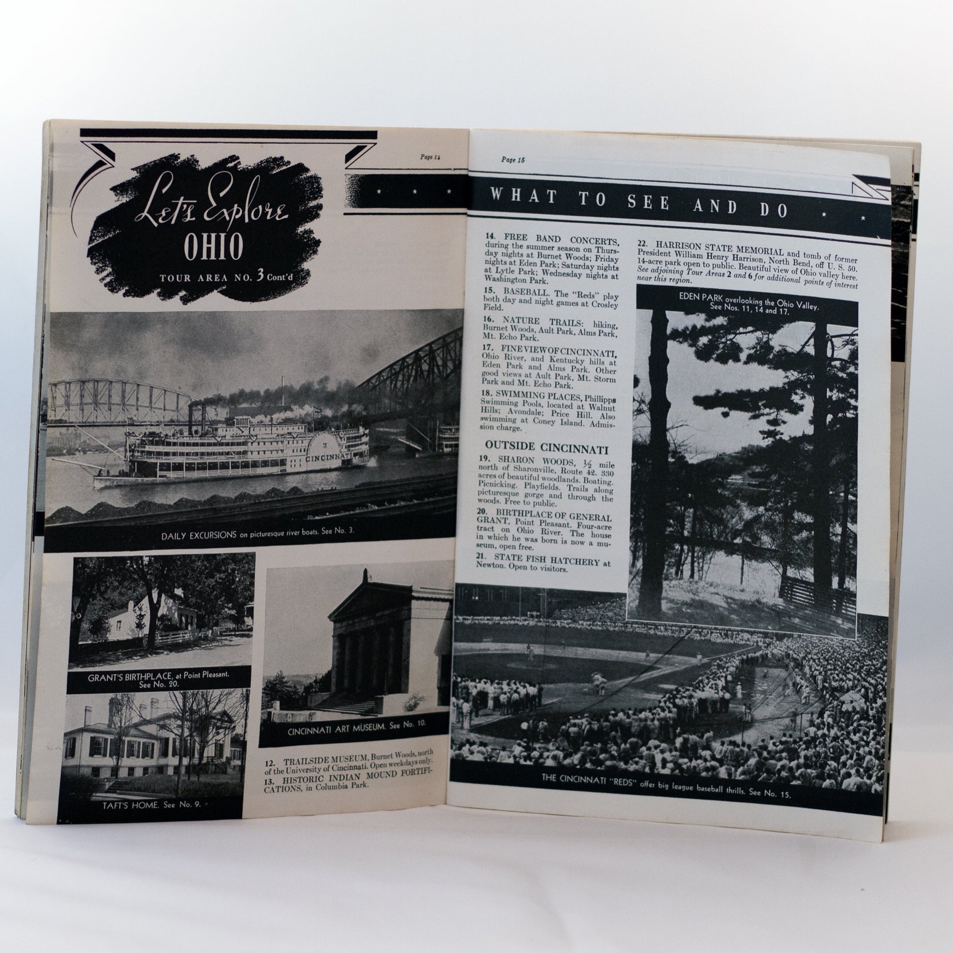 LET'S EXPLORE OHIO Travel Publication by The Standard Ohio Company Circa 1941
