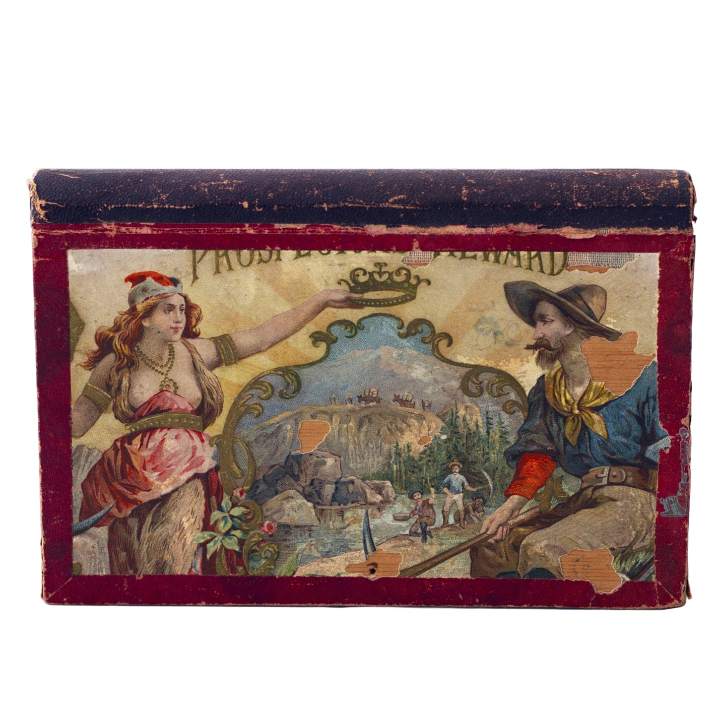 Rare Antique White Cloud Wood Cigar Box – Early 1900s, Batesville Indiana