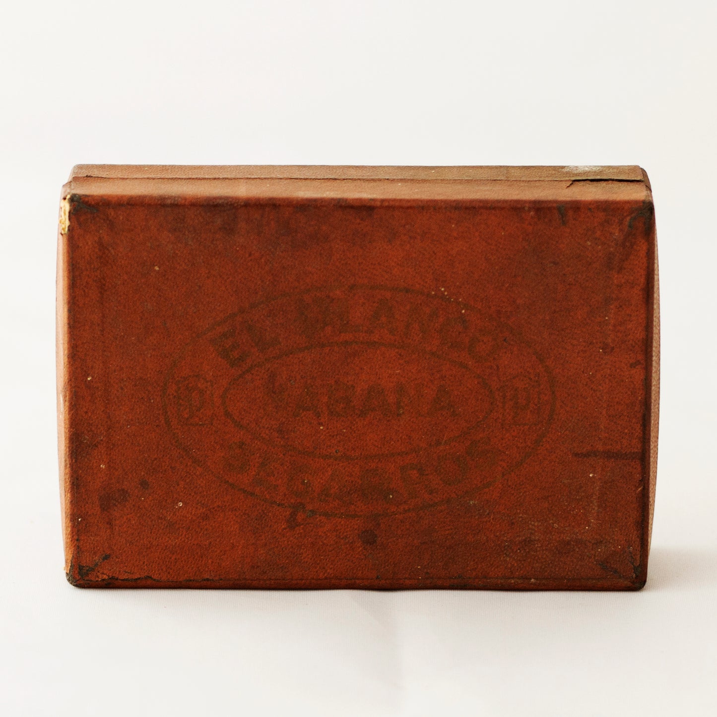 EL PLANCO SEGARROS HABANA CIGAR BOX with Six Gilded Gold Paper Cigar Labels/Bands *Rare* Circa 1910