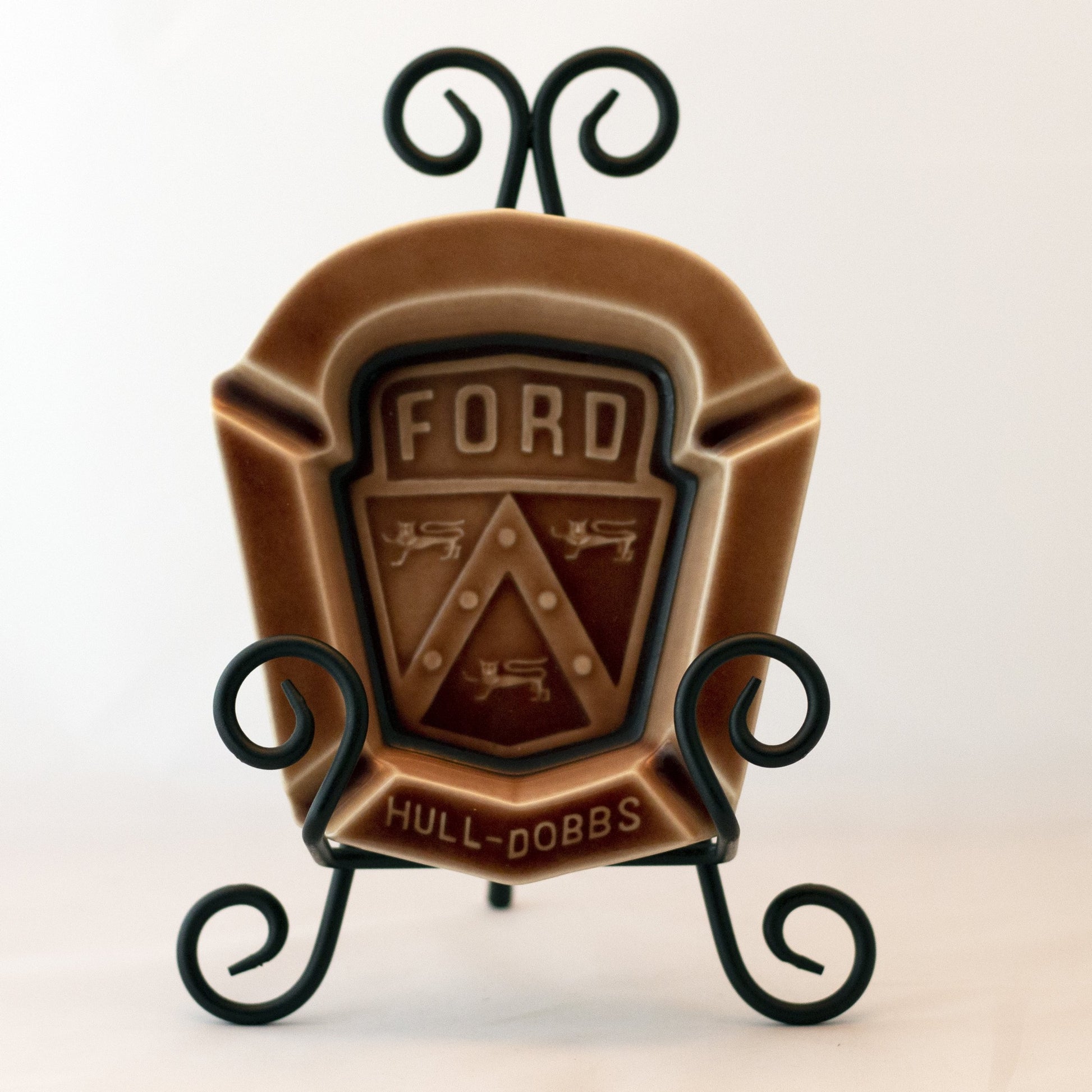 ROOKWOOD POTTERY Hull-Dobbs Ford Ashtray Circa 1954