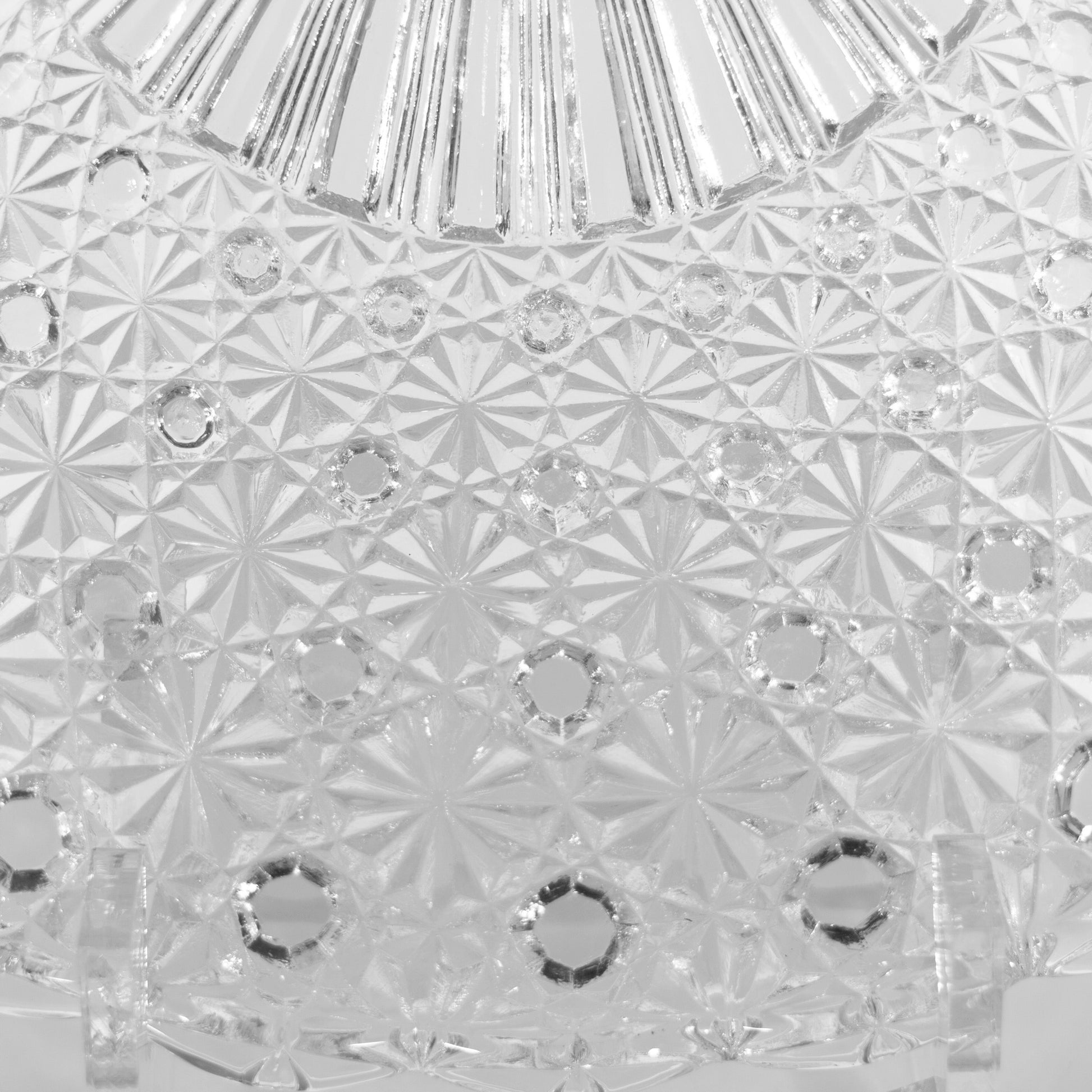 L.G. Wright Glass DAISY & BUTTON Fan Plate (Pressed) Circa 1960s