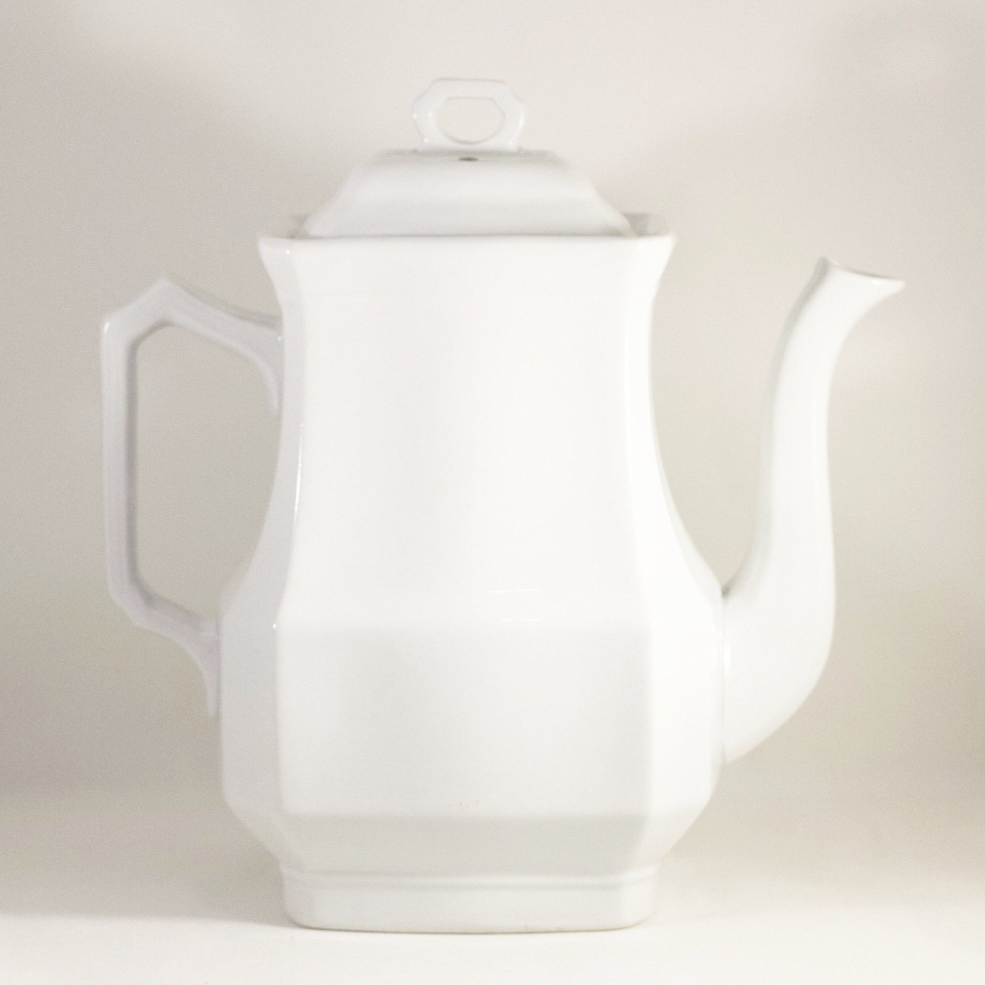 CLASSIC BLOCK OPTIC Ironstone Teapot by J & G Meakin Circa 1890 (1)