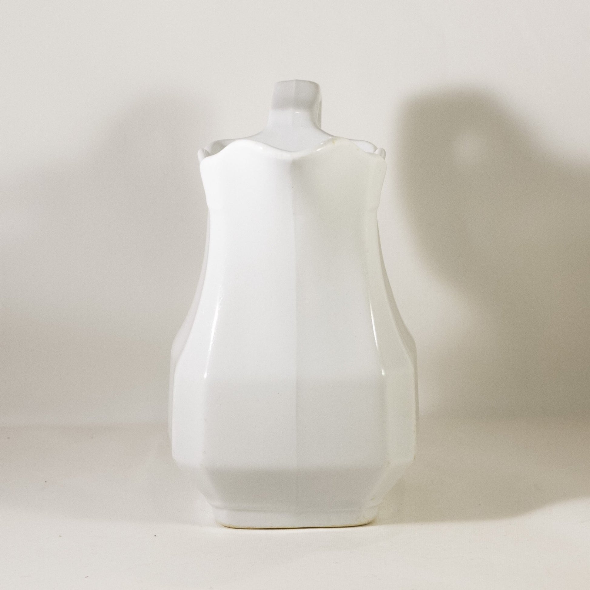 CLASSIC OPTIC BLOCK by J & G Meakin Antique Ironstone Small Pitcher Circa 1890 (2)