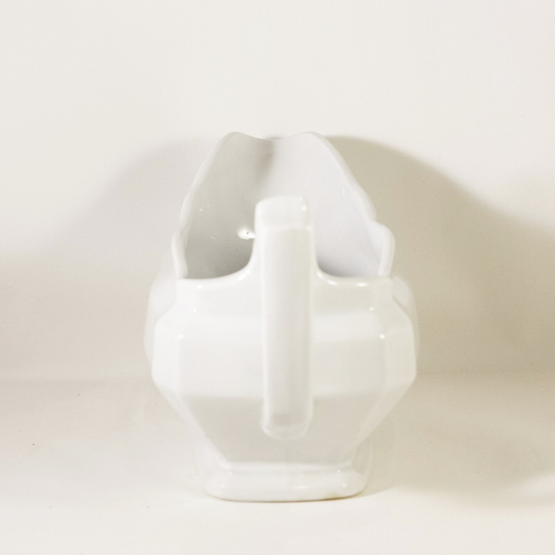 CLASSIC BLOCK OPTIC Antique Ironstone Sauce Boat by J & G Meakin Circa 1890 (3)