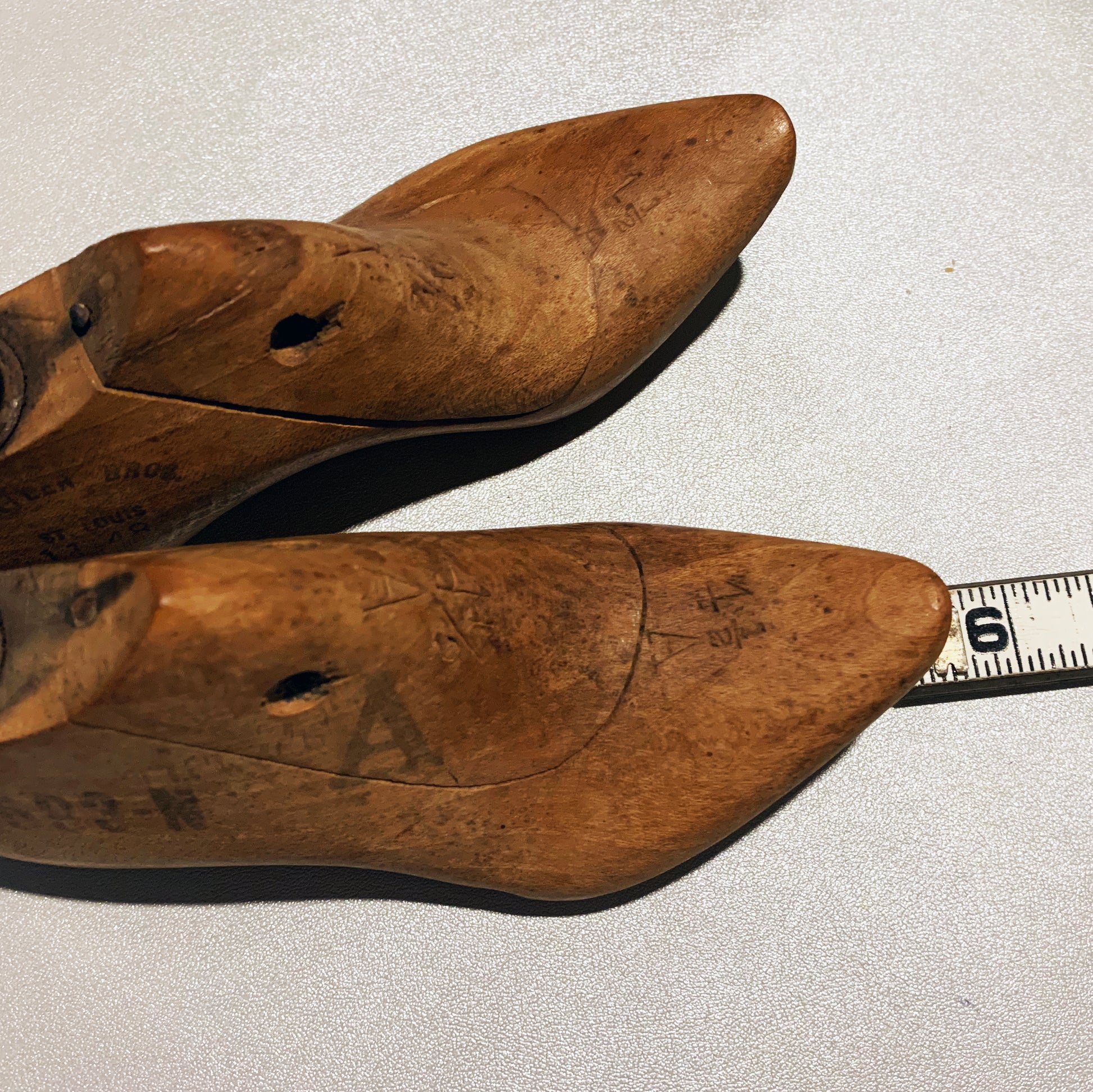 Edwardian Style KRENTLER BROTHERS WOOD SHOE LASTS Salesman Sample Circa 1900 - 1920