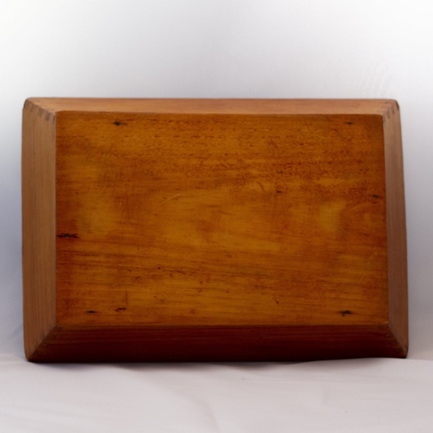 Mid-Century DOVETAILED WOOD CUTLERY or KNIFE TRAY
