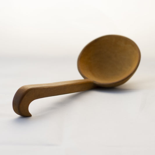 WOOD SOUP OR SERVING LADLE Circa Mid-Century