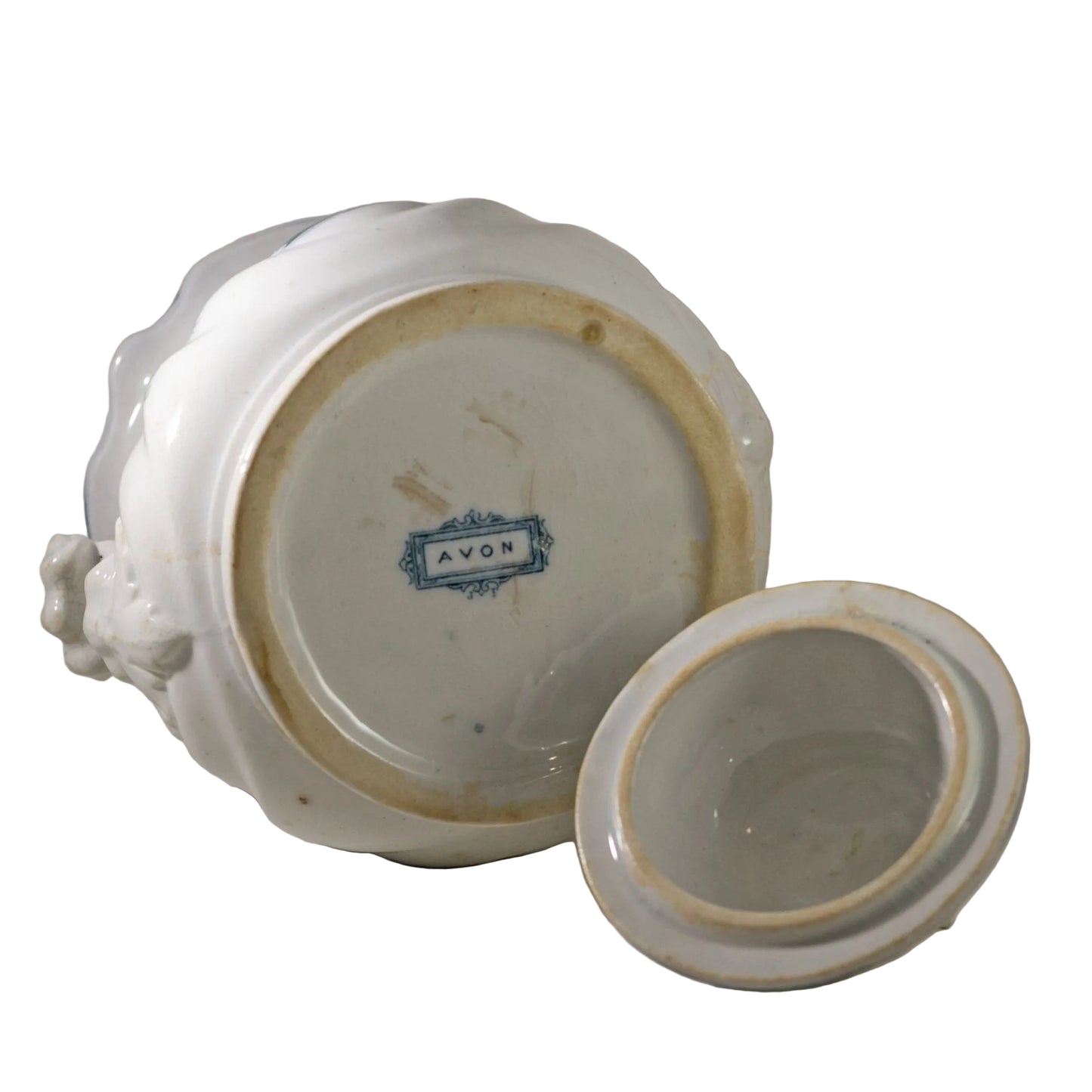 JACOB FURNIVAL IRONSTONE Covered Sugar Bowl or Utility Jar Circa 1850