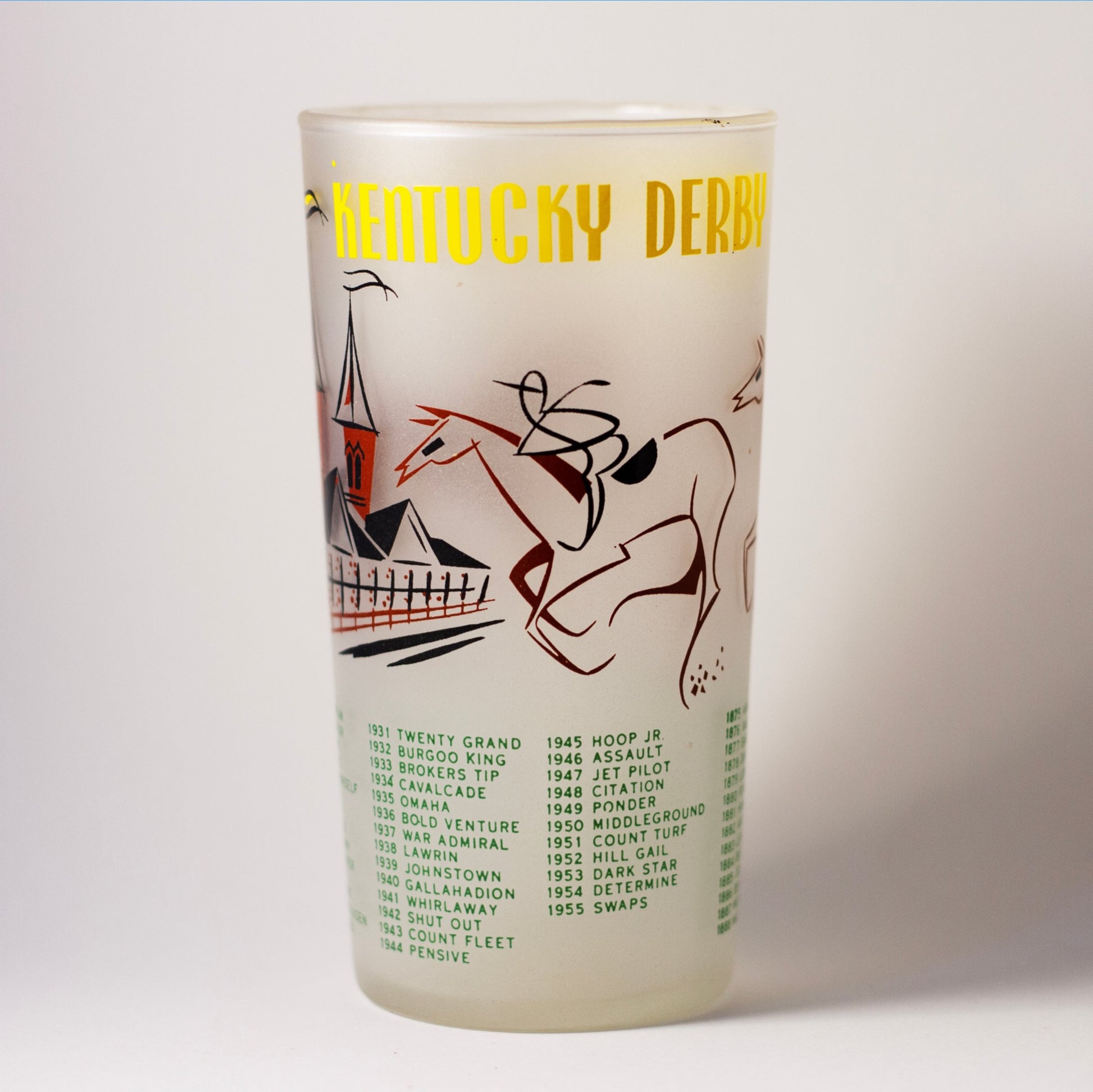 1956 Kentucky Derby Glass #82