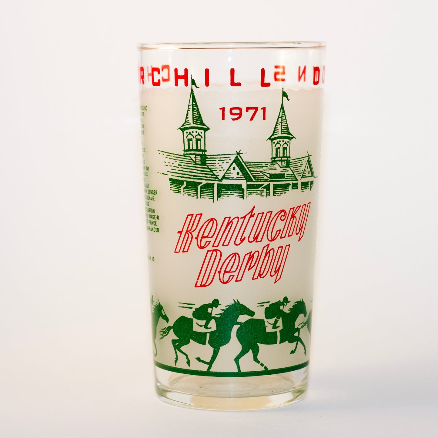 1971 Kentucky Derby Glass