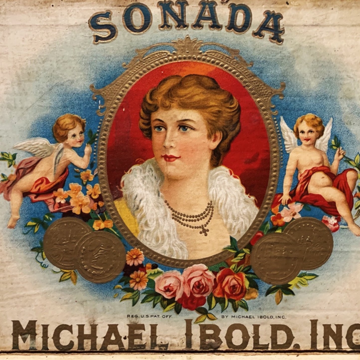 MICHAEL IBOLD & PETER IBOLD Antique Cigar Boxes with Lithograph Paper Labels