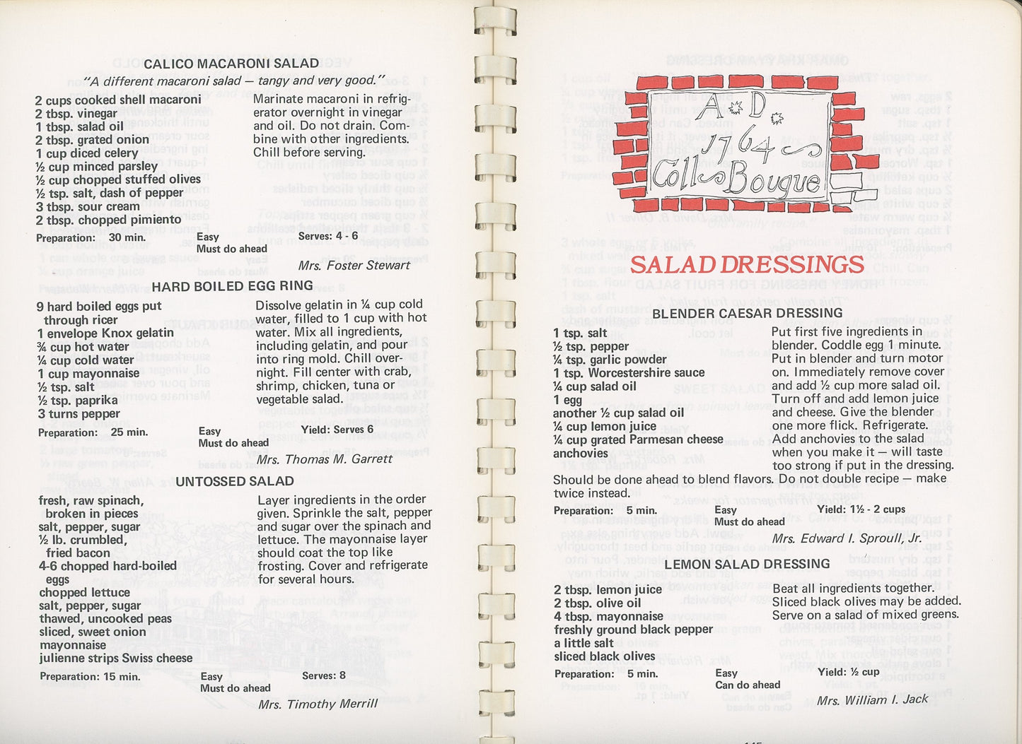 THREE RIVERS COOKBOOK I: The Good Taste of Pittsburgh Published 1973