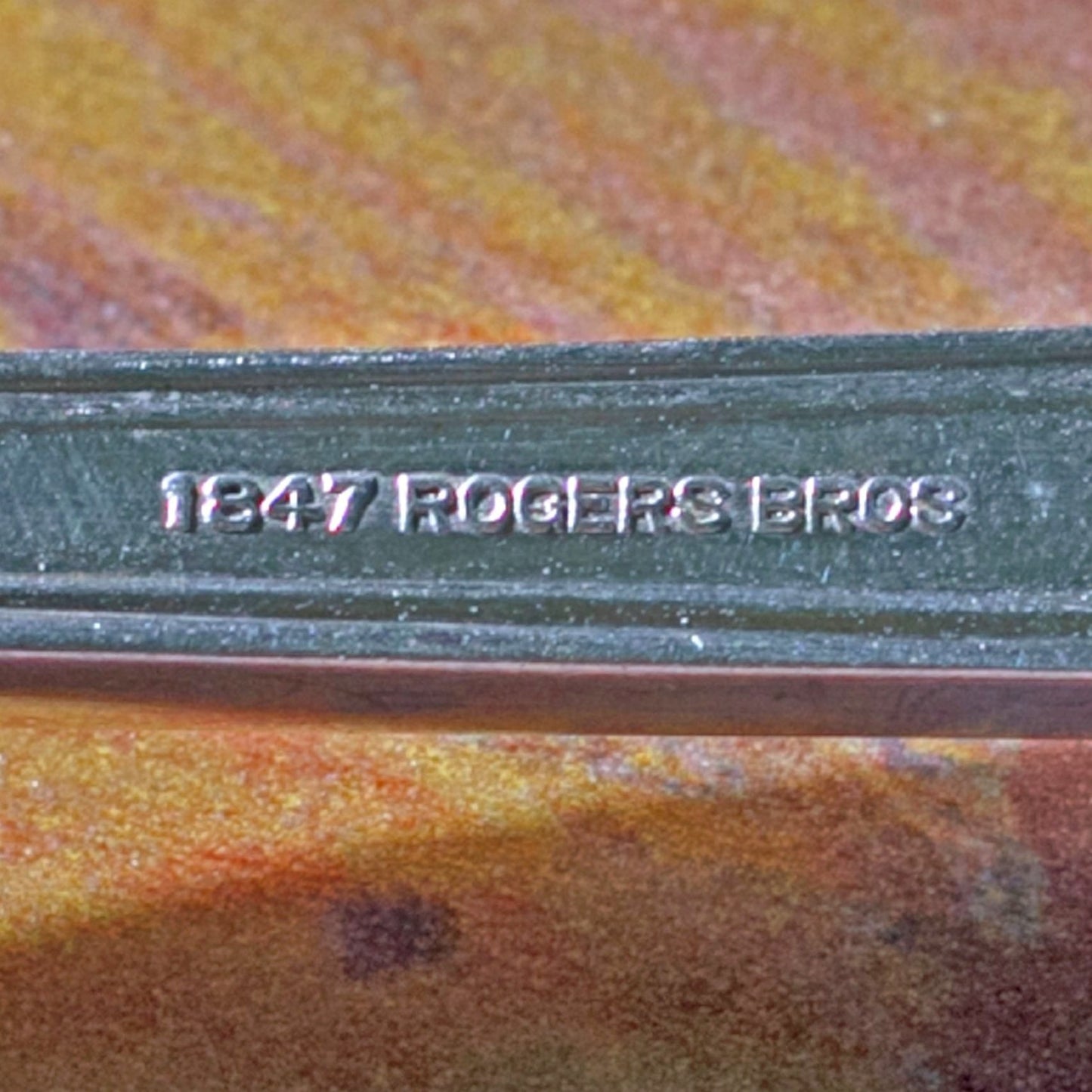 ANNIVERSARY SILVER PLATE MEAT FORK by 1847 Rogers Brothers