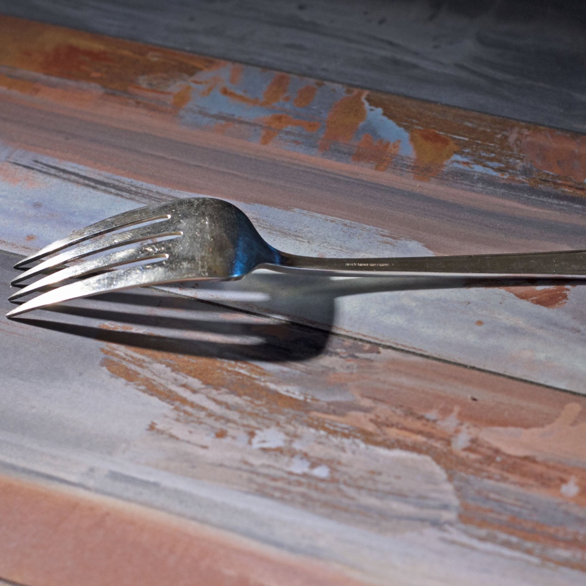 ANNIVERSARY SILVER PLATE MEAT FORK by 1847 Rogers Brothers