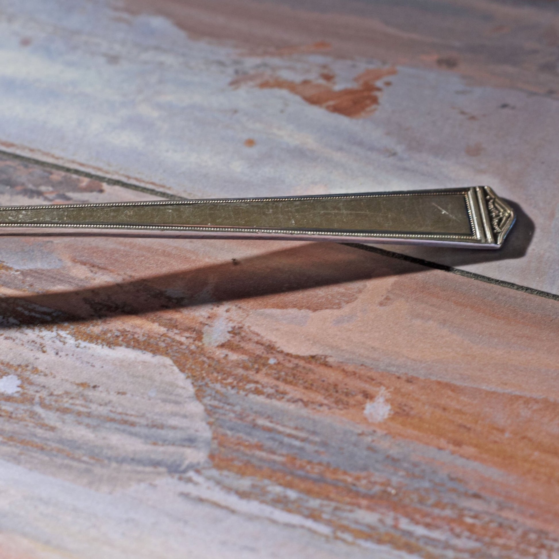 ANNIVERSARY SILVER PLATE MEAT FORK by 1847 Rogers Brothers