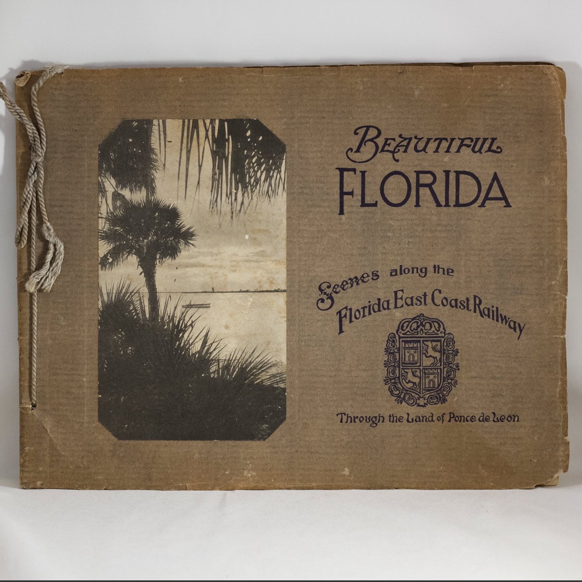Antique Scenic Guidebook" BEAUTIFUL FLORIDA--Scenes along the Florida East Coast Railway--Through the Land of Ponce de Leon" Circa 1916