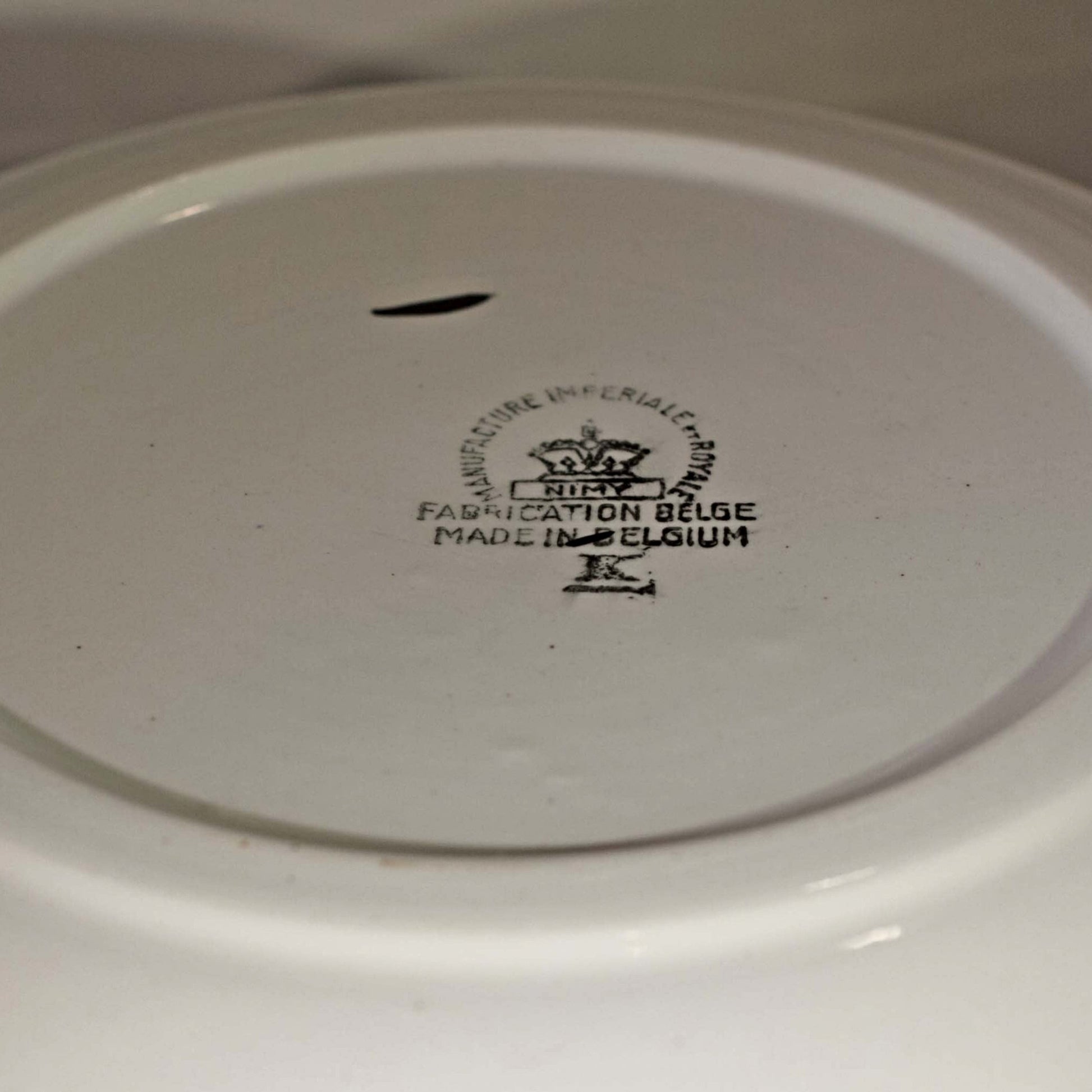 SPATTERWARE HANDPAINTED BOWL by Impériale et Royale Belgium Circa 1890 - 1910